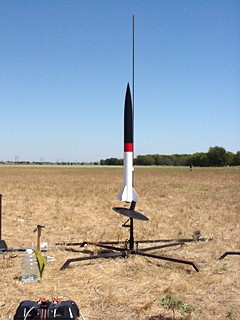 PML 1/4 scale Patriot on the launch pad