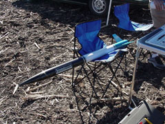 PML Ariel cradled on a chair