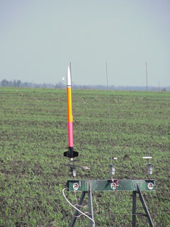 Estes Maniac on the pad, November 18, 2001