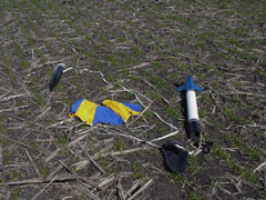 Rocket recovery, February 17, 2002