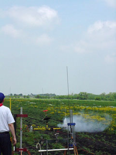 Plastic kit of the shuttle launching