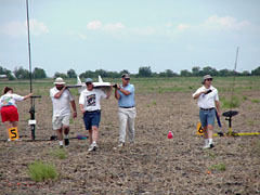 The X30 rocket/glider being returned after its flight