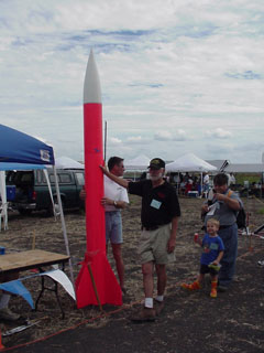 Level 3 rocket at the range safety station