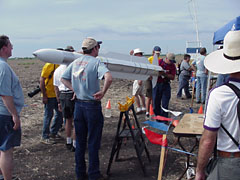 Level 3 rocket at range safety station