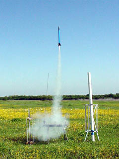 Estes Blue Ninja rocket