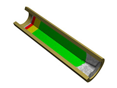 Cutaway of a C6-5 Model Rocket motor